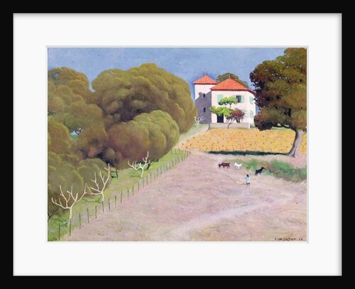 Landscape, The House with the Red Roof, 1924 by Felix Edouard Vallotton