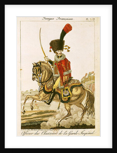 Officer of the Hussars of the Imperial Guard during the First Empire by French School