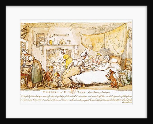 Miseries of Human Life: Introductory Dialogue. by Thomas Rowlandson
