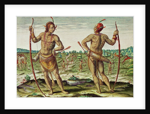 Inhabitants of Virginia by Theodore de after White John Bry
