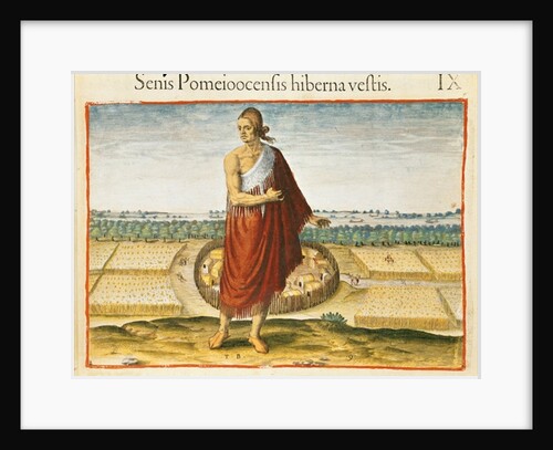 Pomeiooc Elder in a winter garment by Theodore de after White John Bry