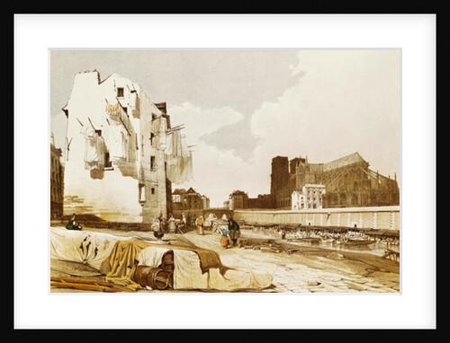 Notre Dame from the Quai St. Bernard by Thomas Shotter Boys