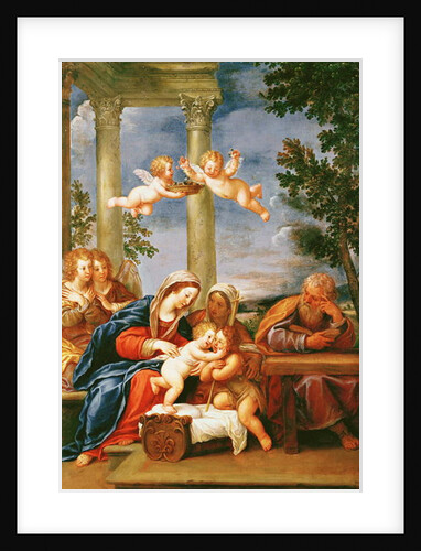The Holy Family with St. Elizabeth and St. John the Baptist, c.1645-50 by Francesco Albani