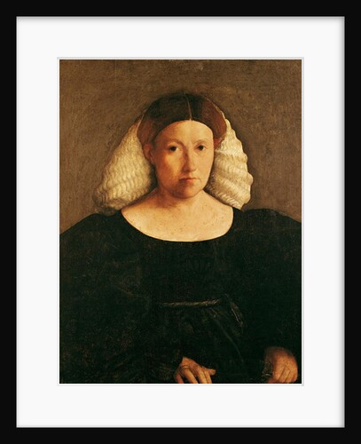 Portrait of a Woman with a White Hairnet by Dosso Dossi