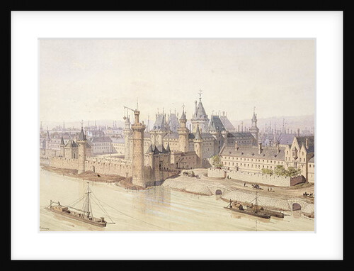 The Louvre during the Reign of Charles V 'The Wise' by Theodor Josef Hubert Hoffbauer