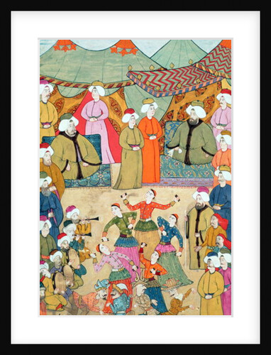 A Dance for the Pleasure of Sultan Ahmet III from the 'Surnama', 1720 by Ottoman School