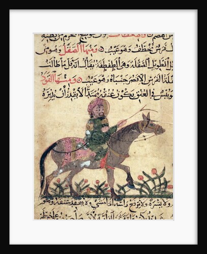Horse and rider by Islamic School
