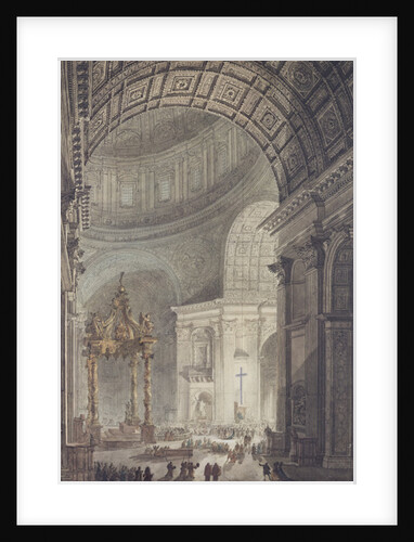 The Glowing Cross in St. Peter's, Rome, on Maundy Thursday by Charles Norry