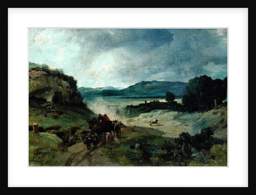 Roman Landscape, 1827 by Jean Baptiste Camille Corot