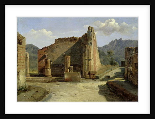 The Forum of Pompeii by Achille Etna Michallon