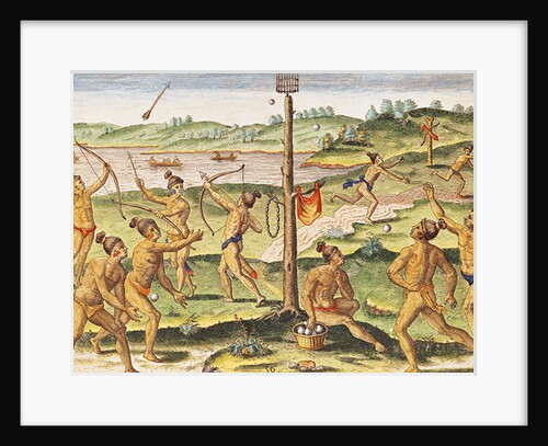 Indians Training for War by Jacques Le Moyne