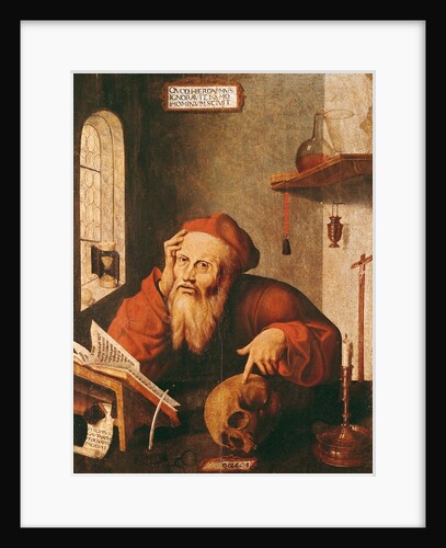 St. Jerome, after a painting by Quentin Massys or Metsys by Gautard de Pezenas