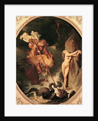 Ruggiero Rescuing Angelica, 1841 by Jean Auguste Dominique Ingres
