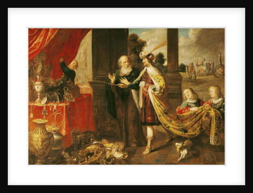 Ahasuerus Showing his Treasure to Mordecai by Claude Vignon
