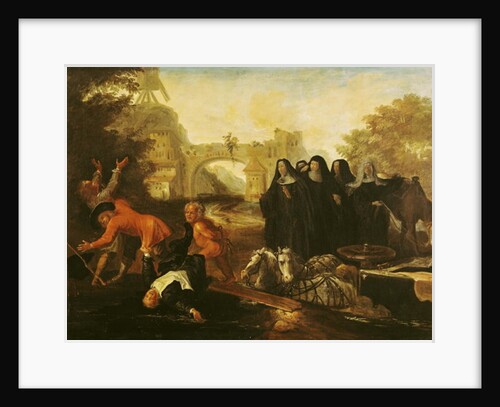 The Abbess of Etival Returning to Le Mans with Four Nuns by Jean de Coulom