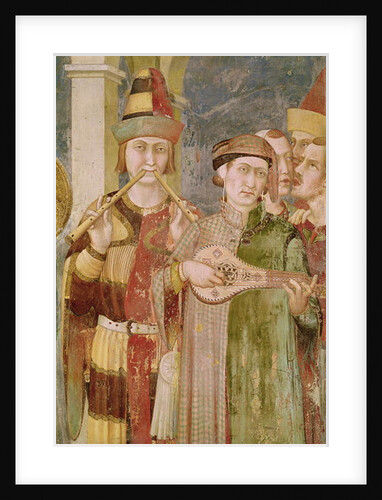 Detail of musicians from the Life of St. Martin, c.1326 by Simone Martini