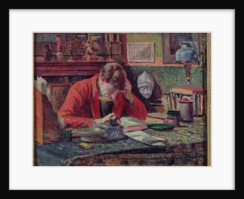 Emile Verhaeren in his Study, c.1897 by Maximilien Luce
