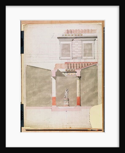 Design for the atrium of the Pompeiian palace of Prince Napoleon III by French School