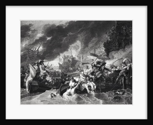 Battle of the Hague, 29th May 1692 by Benjamin (after) West