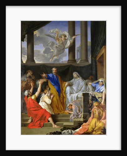 St. Peter Resurrecting the Widow Tabitha, 1652 by Henri Testelin