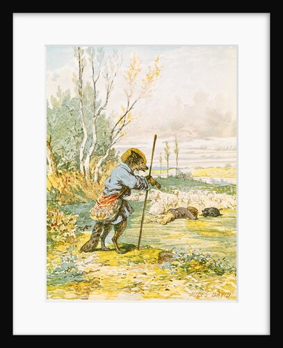 The Wolf as a Shepherd by Jules David