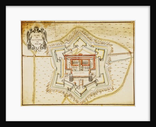 Plan of the citadel of Milan by French School