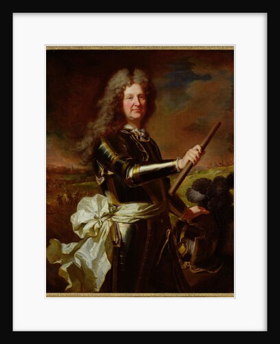 Portrait of Charles-Auguste de Matignon, Comte de Gace, Marechal de France 1691 by Hyacinthe Francois Rigaud