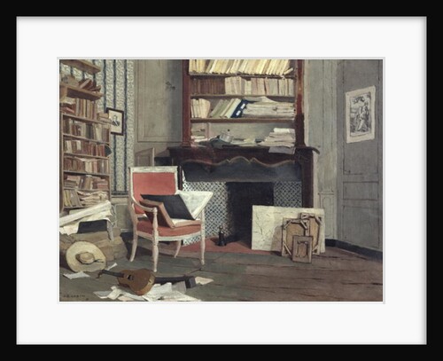 Interior of the Study of Doctor X by Jean-Charles Cazin