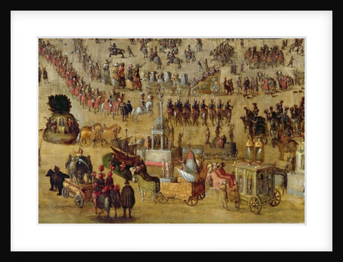 The Place Royale and the Carrousel in 1612 by French School