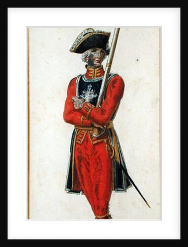 Musketeer from the time of Louis XV and Louis XVI by Pierre Antoine Lesueur