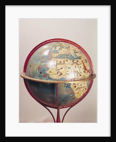 Terrestrial Globe, showing the Indian Ocean, made in Nuremberg, 1492 by Martin Behaim