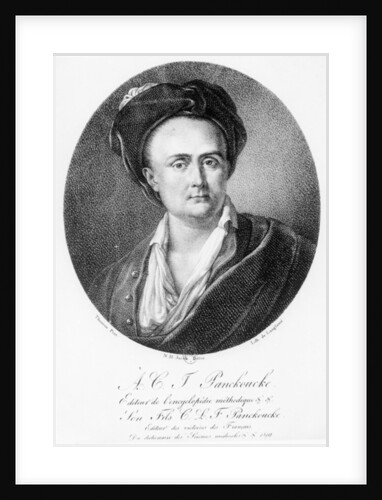 Medallion portrait of Andre Charles Joseph Panckoucke by Nicolas Henri Jacob