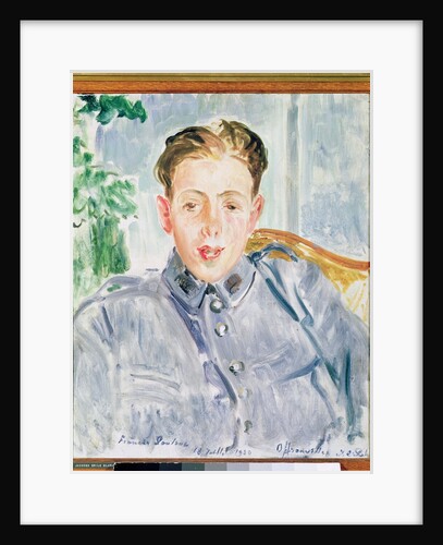 Portrait of Francis Poulenc 1920 by Jacques-Emile Blanche