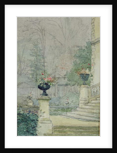 The Steps of Les Fourneaux at Melun by Henri Rouart