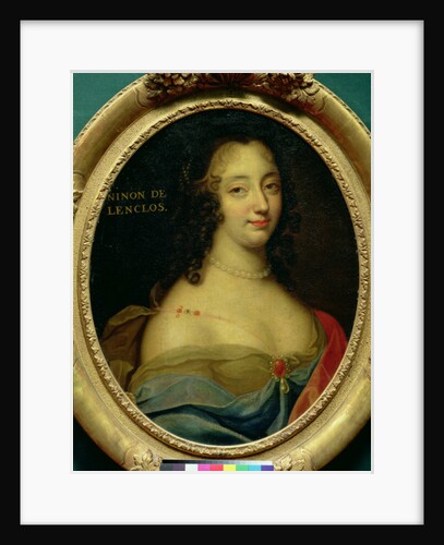 Portrait of Ninon de Lenclos by Louis Ferdinand (attr.to) Elle