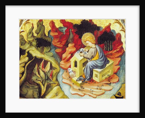 St. John on Patmos by Joan or Juan Mates