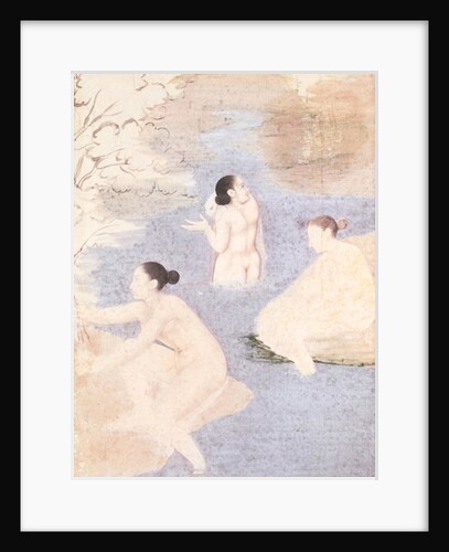 Three Bathers by Indian School