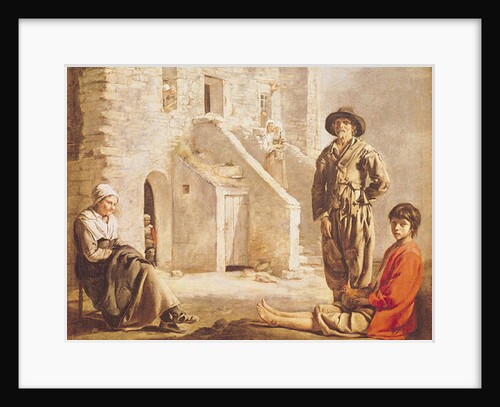 Peasants Before their House, c.1641 by Louis Le Nain