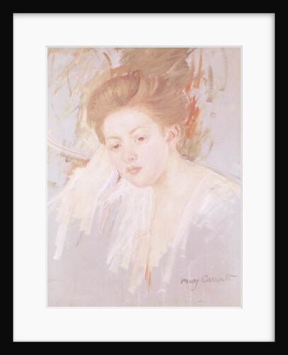 Head of a Young Girl by Mary Stevenson Cassatt