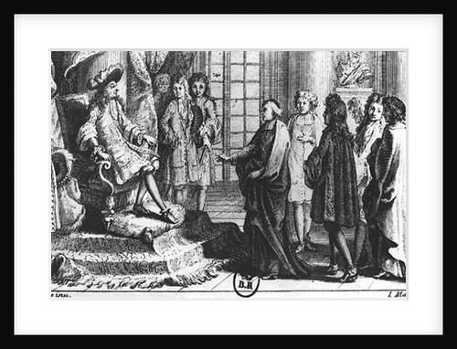 Members of the French Academy presenting the dictionary to Louis XIV in 1694 by Jean-Baptiste Corneille