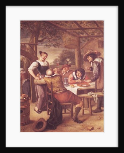 Joyful Company under a Crib by Jan Havicksz. Steen
