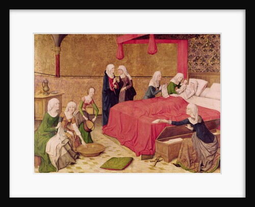 The Birth of the Virgin by Master of the Life of Virgin Mary