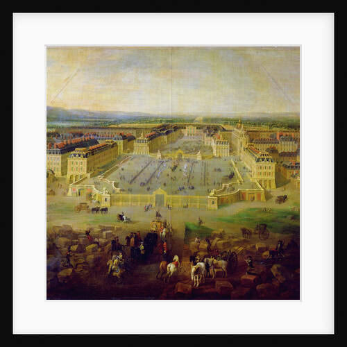 The Chateau de Versailles and the Place d'Armes, 1722 by Pierre-Denis Martin