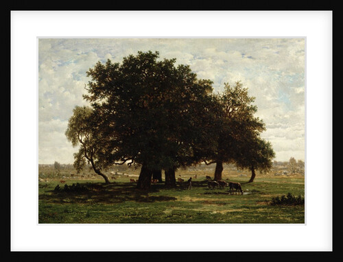 Holm Oaks, Apremont, 1850-52 by Pierre Etienne Theodore Rousseau