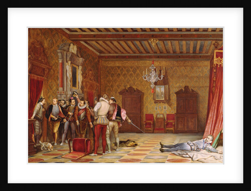 The Assassination of Henri de Lorraine duc de Guise, 1834 by Hippolyte Delaroche
