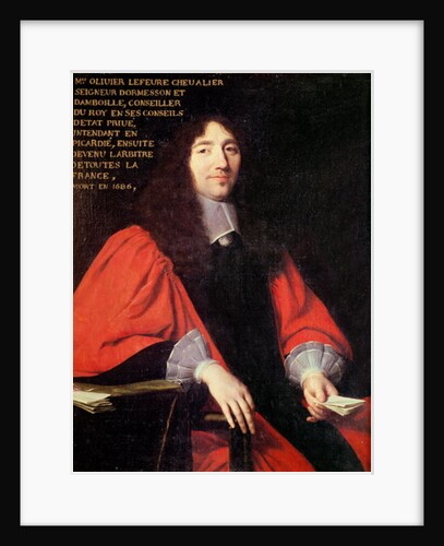Portrait of Olivier Lefevre by Philippe de Champaigne
