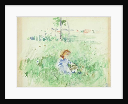 Young Girl Seated on the Lawn, 1882 by Berthe Morisot