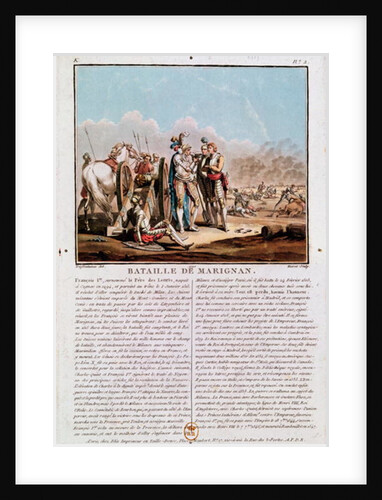 Episode of the Battle of Marignan, 14th September 1515, 1790 by Desfontaines