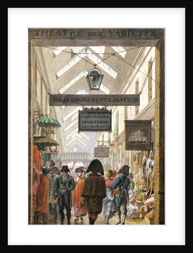 The Passage des Varietes, Paris by French School