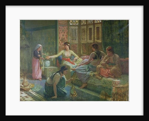 Interior of a Harem, c.1865 by Leon-Auguste-Adolphe Belly